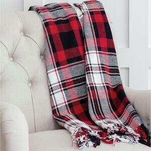 New In Package C And F Home Plaid Fringed Fireside Throw 50X60”